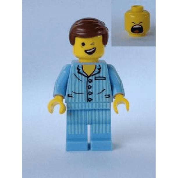 Lego Movie in Pajamas w//reversible head HTF Lego Minifigures Emmet